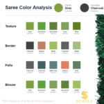 Vibrant Green Ikat Cotton Saree with Rust Border - Image 4