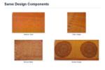 Orange Mulberry Silk Saree with Stone Work - Image 3