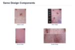Elegant Dusty Pink Tissue Linen Saree with Copper Floral Embroidery - Image 2